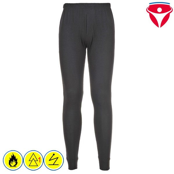 PortWest FR14 flammhemmende antistatische lange Unterhose
