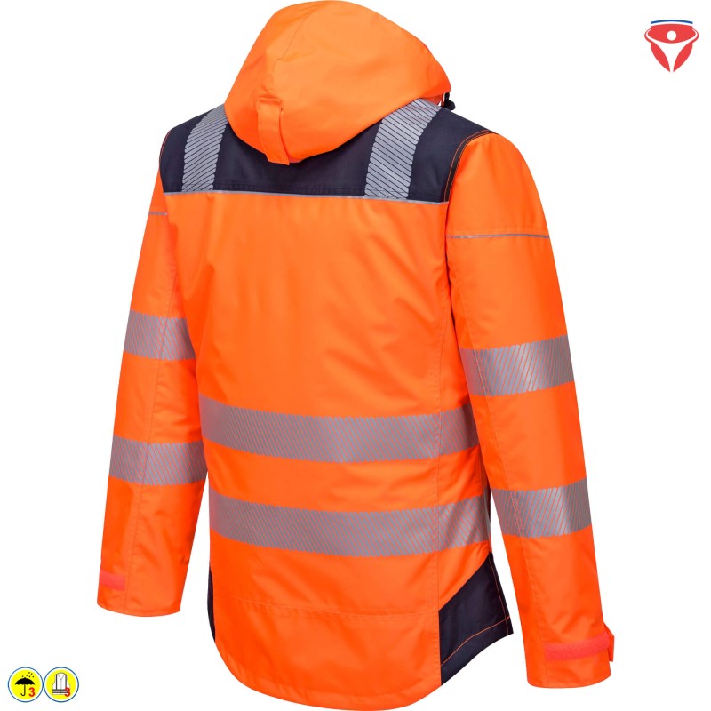 PortWest T400 Winter Warnschutz Regenjacke