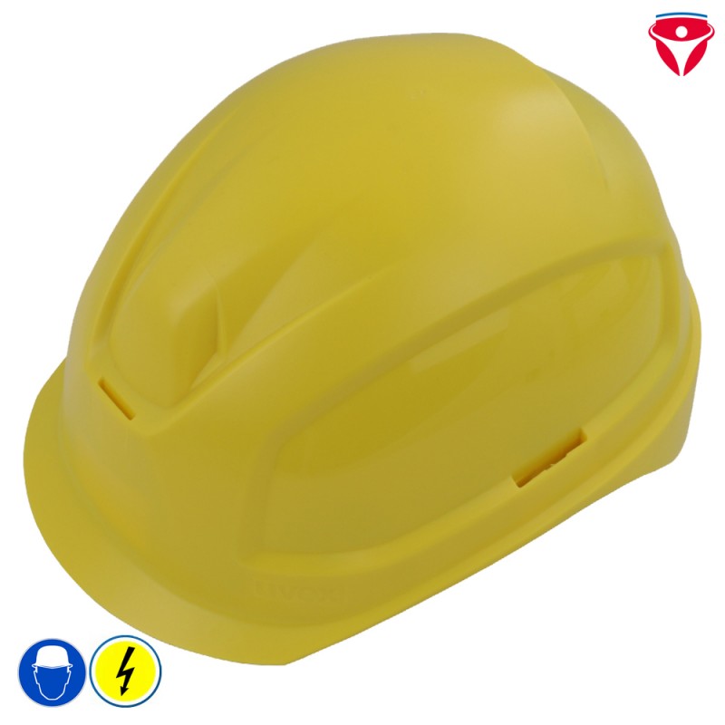 Uvex Elektriker Schutzhelm mit kurzem Schirm