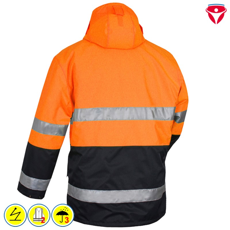 HB Warnschutz Parka mit Antistatik EN 1149-5