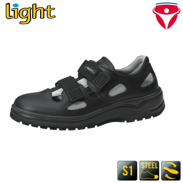 ABEBA 1036 S1 Sicherheitsschuhe bequeme Sandale mit Stahlkappe