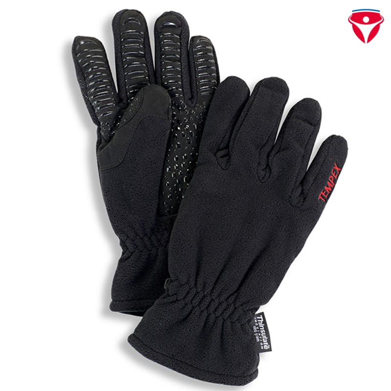 Tempex Fleece Handschuhe mit Gumminoppen
