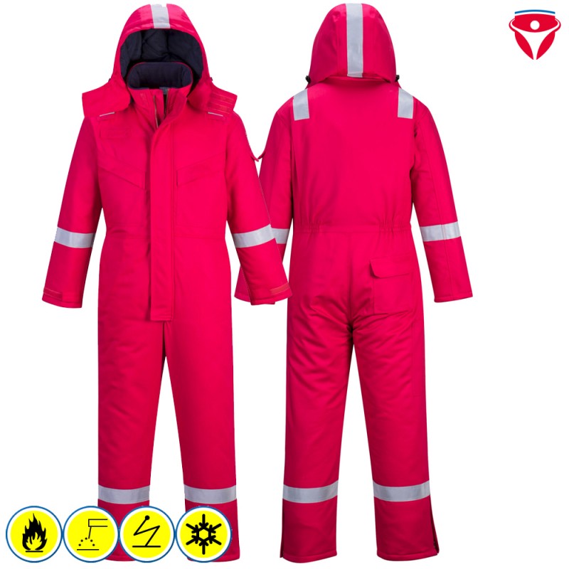 PortWest FR53 flammhemmender Antistatik Winter Overall