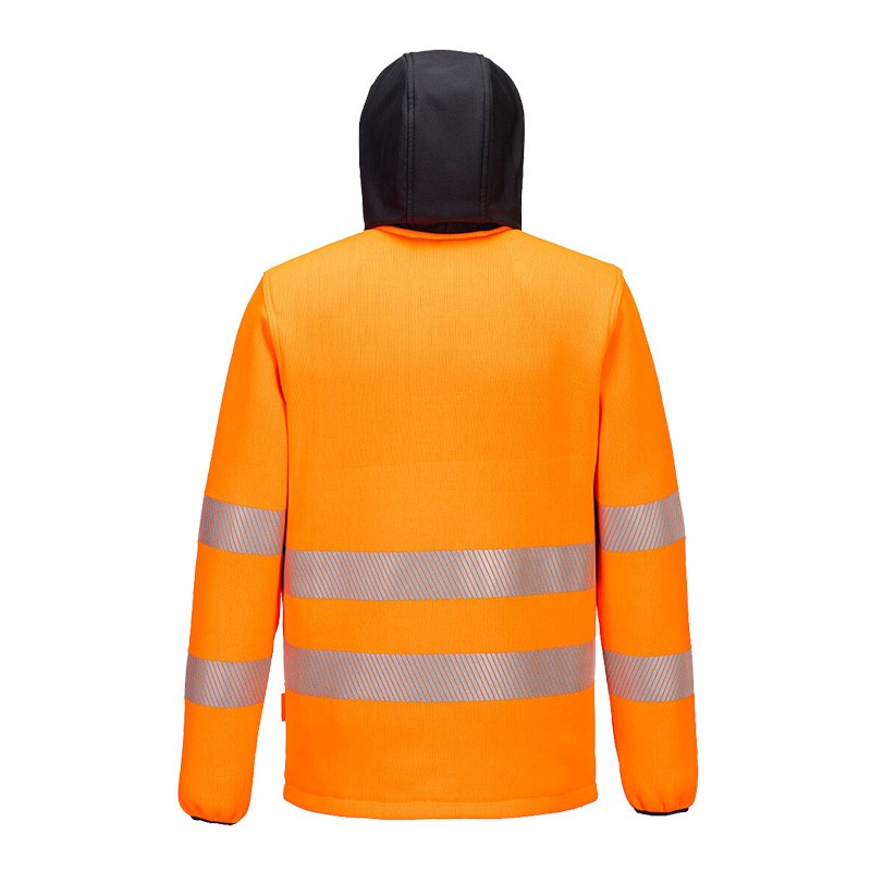 PortWest PW335 Hi-Vis Warnschutz Fleece Jacke
