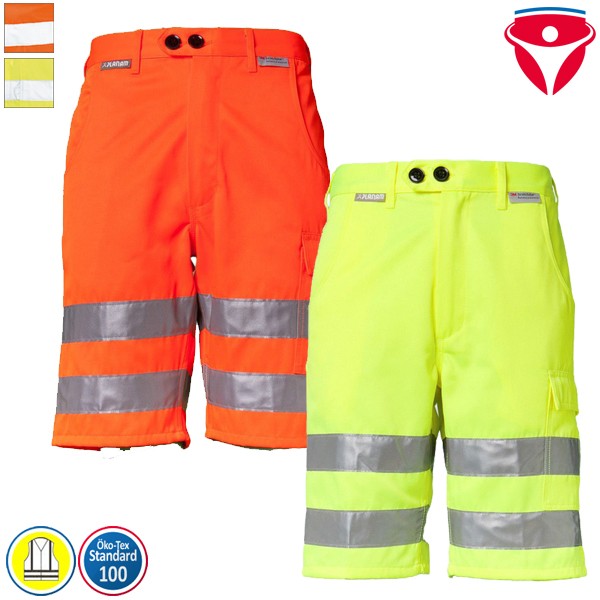 Planam Warnschutz Shorts | einfarbig