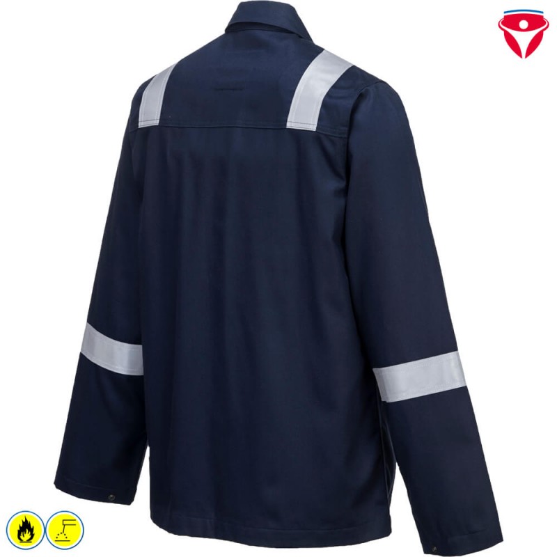 PortWest BZ13 BizWeld IONA Schweisser Jacke mit Reflexstreifen