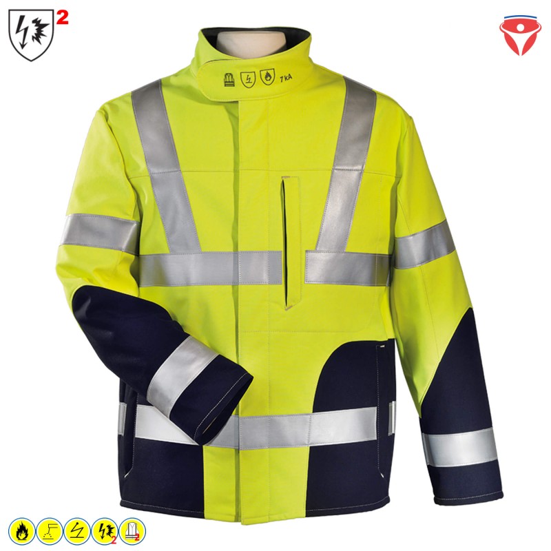 HB Hi Vision Warnschutz Softshell Jacke