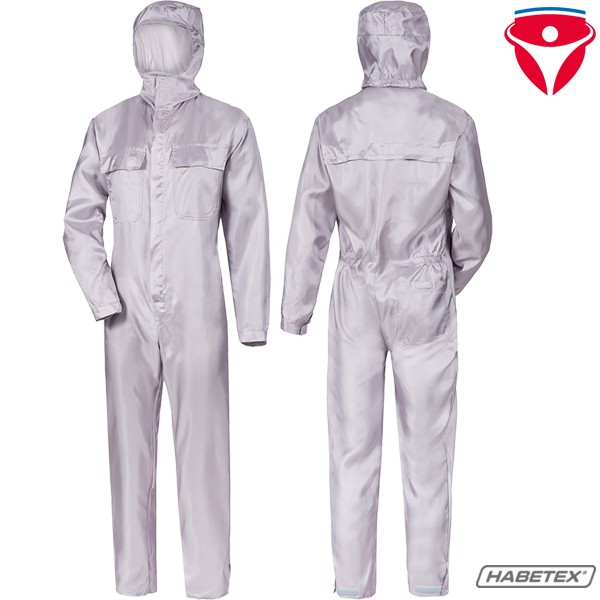 Habetex Viskose Overall mit Kapuze