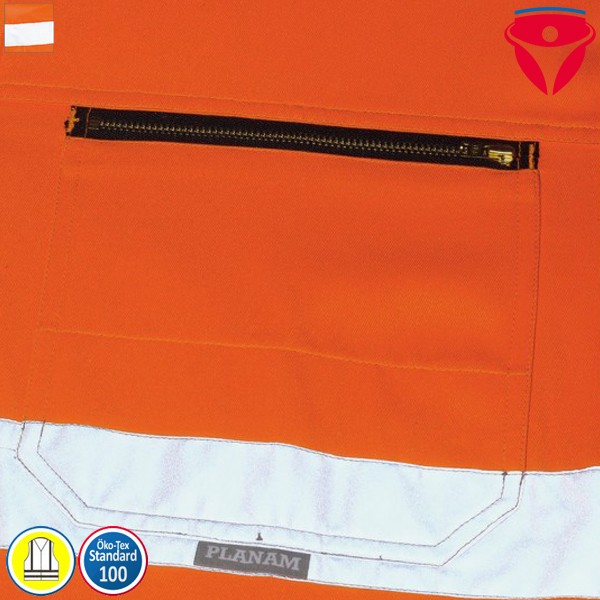 Planam Warnschutz Overall | einfarbig