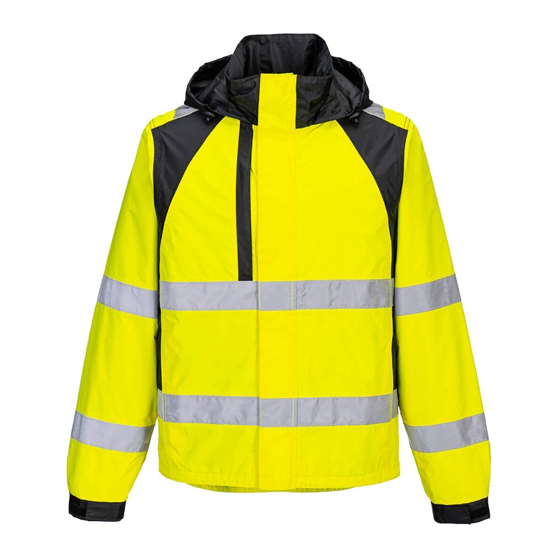PortWest CD860 Warnschutz Regen Jacke Klasse 3