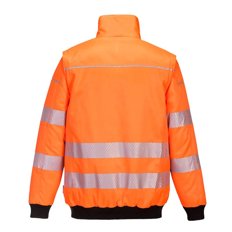 PortWest PW302 Warnschutz Pilotjacke 3 in 1 mit Fleeceweste