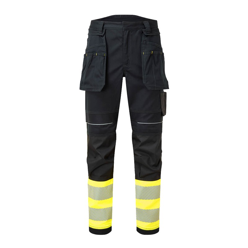 PortWest FR416 MultiNorm Warnschutz Hose mit Holstertaschen