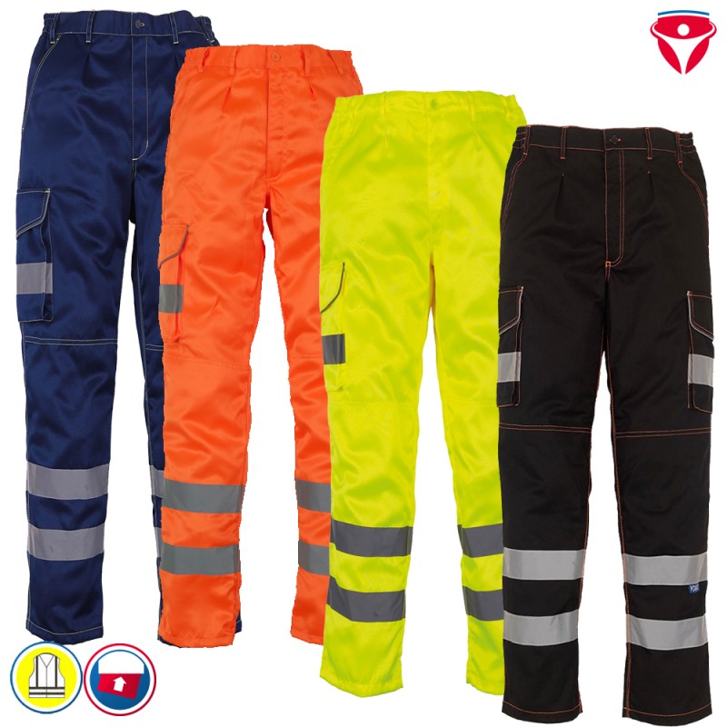 Warnschutz Cargo Hose mit Kniepolstertaschen