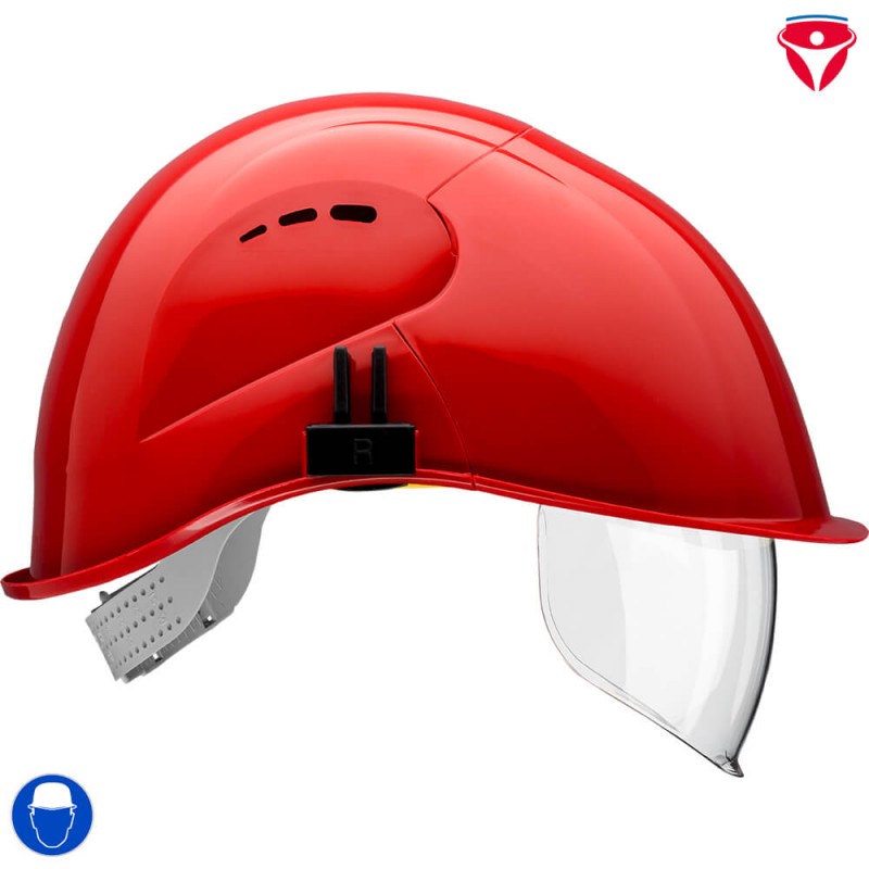 Voss VisorLight Schutzhelm mit integriertem Visier nach EN 166