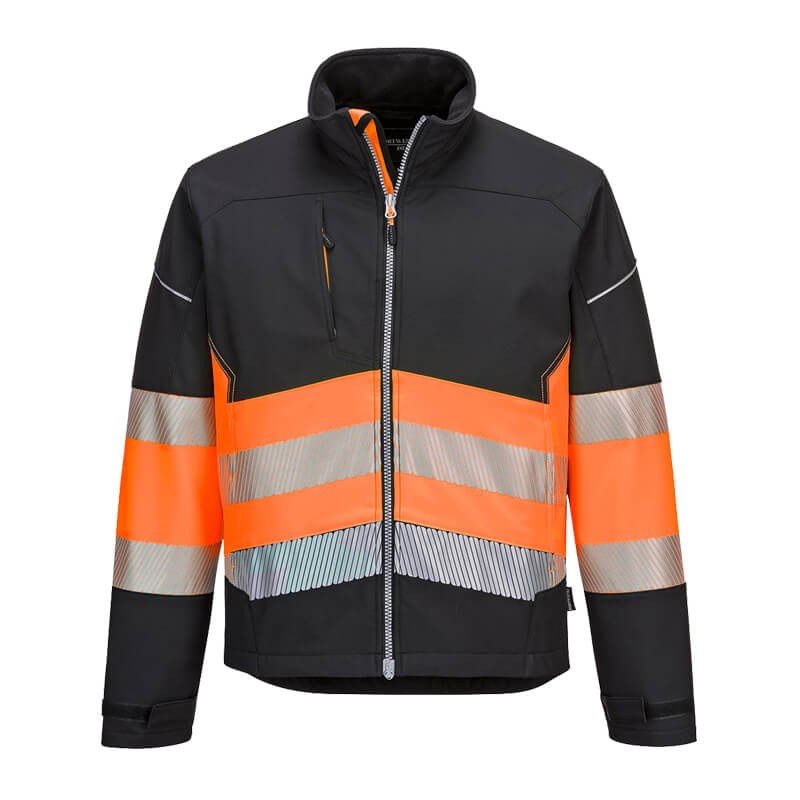 PortWest PW375 Warnschutz Softshelljacke Klasse 1